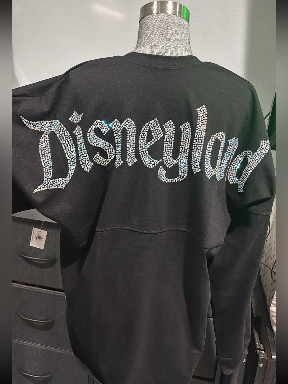 Disneyland Embellished Black Crewneck Jersey - NWT!!
